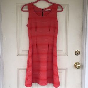 Francesca’s Striped Textured A-line Dress